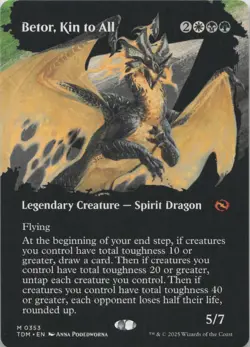 Betor, Kin to All (Borderless) M Tarkir: Dragonstorm 353 - LP MTG - Image 1
