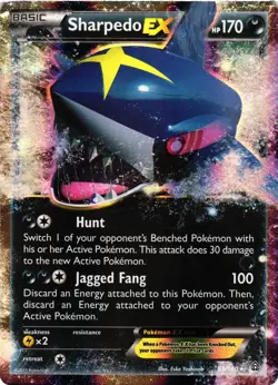 Pokemon TCG Sharpedo EX Ultra Rare XY Primal Clash 91/160 MP - Image 1