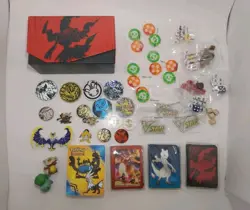 Pokemon Accessories Lot - Tokens, Sleeves, Dice, Toys, Binder And Pins - Image 1