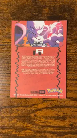 Mewtwo Gold Stripes Holo Box Hit Cards Top Rocket Set Pokemon Card - Image 2