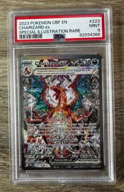 2023 Pokemon TCG Charizard ex 223/197 SV03: Obsidian Flames SIR PSA 9 - Image 1