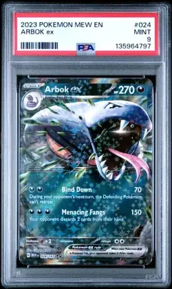 2023 TCG Pokemon Scarlet & Violet 151 | Arbok EX #024 | PSA 9 MINT - Image 1