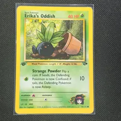Erika's Oddish - 70/132 - Common - 1st Edition - Gym Challenge - Pokemon - NM/M - Image 1