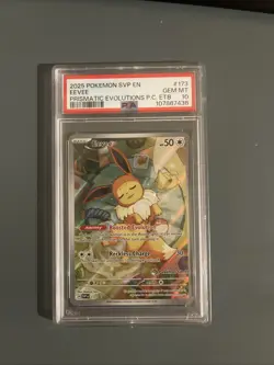 Pokemon TCG Eevee SVP 173 Pokemon Center Etb Promo Psa 10 - Image 1