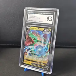 2021 Pokemon Evolving Skies Rayquaza V 110/203 CGC 9.5 Mint+ - Image 1