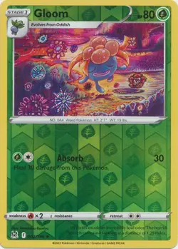 GLOOM 002/196 LOST ORIGIN POKEMON (REVERSE HOLO, NM) - Image 1