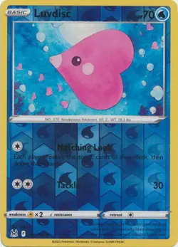 LUVDISC 038/196 LOST ORIGIN POKEMON (REVERSE HOLO, NM) - Image 1