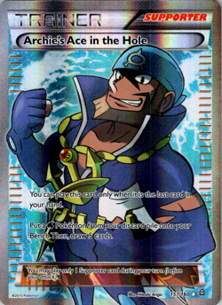 Lightly Played Archie's Ace in the Hole - 157/160 - Full Art Ultra Rare Pokemon - Image 1