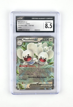 MAUSHOLD EX HOLO SV04 155/182 PARADOX RIFT POKEMON CGC 8.5 ENGLISH GRADED - Image 1