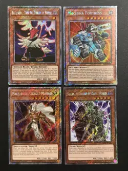 2024 YUGIOH RA03 1ST ED PLATINUM SECRET RARE PALLADIUM ORACLE MAHAD NM BONUS SET - Image 1