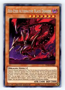 Yugioh Red-Eyes Alternative Black Dragon TN19-EN005 Secret Rare - NM 💎 - Image 1