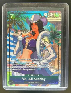 2025 One Piece The Azure Sea's Seven Ms. All Sunday Alternate Art #OP14-084 - Image 1