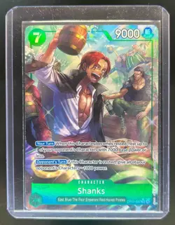 One Piece Shanks Alternate Art The Azure Sea's Seven Foil #OP14-027 - Image 1
