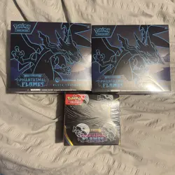 Pokemon Phantasmal Flames Pokemon Center ETB x2 and Booster Box Factory Sealed - Image 1