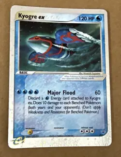 2003 Pokemon Kyogre EX Black Star Promo Holo 001 Nintendo - Image 1