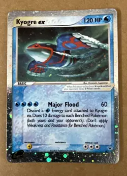 2003 Pokemon Kyogre EX Black Star Promo Holo 001 Nintendo - Image 4