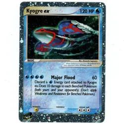 Kyogre EX Holo FOUR SWIRLS!! 2003 Pokemon Black Star Nintendo Promo 001 RARE! - Image 1