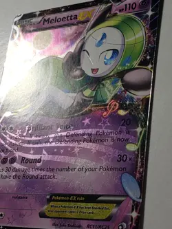 EX HOLO Meloetta RC11/RC25 Legendary Treasures Radiant Collection Pokemon Card - Image 2
