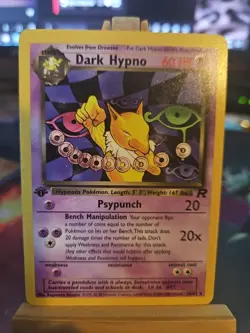 Pokemon TCG Dark Hypno 26/82 Rocket 1st Edition Near Mint Very Clean! Non Holo - Image 1