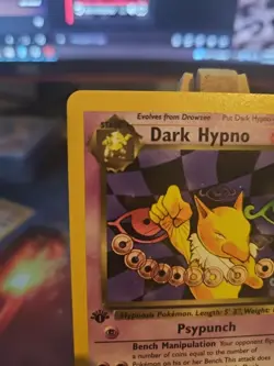 Pokemon TCG Dark Hypno 26/82 Rocket 1st Edition Near Mint Very Clean! Non Holo - Image 2