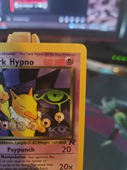 Pokemon TCG Dark Hypno 26/82 Rocket 1st Edition Near Mint Very Clean! Non Holo - Image 3