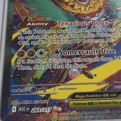 Pokemon Mega Hawlucha EX SIR *IN HAND* Full Art Holo Rare 283/217 ASC TCG Card - Image 2