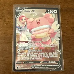 Blissey V TG22/TG30 Silver Tempest Trainer Gallery Full Art Pokemon Card Holo - Image 1
