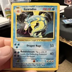 Gyarados 6/102 Pokemon Card Base Set Unlimited Rare Holo - Image 1
