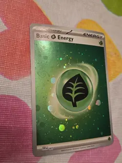 Pokemon Card - Basic Grass Energy HD Cosmos Holo SVE 001 S&V 151 - MP-HP - Image 1