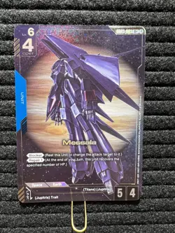 Messala GD03-003 R+ Parallel Rare Gundam Card Game Steel Requiem NM-MT - Image 1