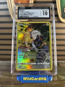 Pokemon Pikachu TCG Lost Origin Trainer Gallery Holo Ultra Rare Card TG05/TG30 - Image 1