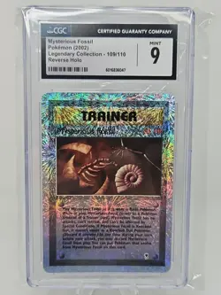 Mysterious Fossil 109/110 Legendary Collection Reverse Holo CGC 9 Pokemon - Image 1