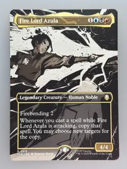 MTG Fire Lord Azula (0313) (Borderless) Avatar: The Last Airbender Regular - Image 1