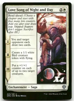 Love Song of Night and Day #25 MTG Dominaria United NM X4 - Image 1