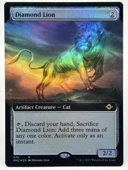 Diamond Lion NM* FOIL EXTENDED Modern Horizons 2 ENGLISH 470 mtg -UnltdCards - Image 1