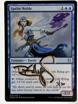 MTG Magic Sprite Noble Signed FOIL Artist Proof X1 EMA Randy Gallegos - Image 1