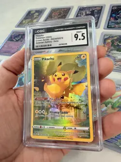 Pokemon Pikachu Crown Zenith Galarian Gallery #GG30/GG70 - CGC 9.5 Mint + - Image 1