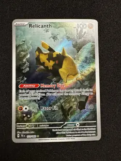 Relicanth Illustration Rare Pokemon S&V Temporal Forces 173/162 NM - Image 1