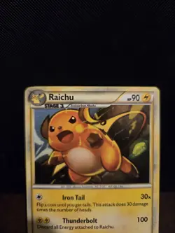 Pokemon TCG Raichu 30/30 Holo HeartGold & SoulSilver Trainer Kit 🌟🌟🌟 HGSS - Image 2