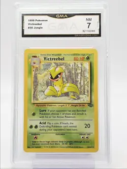 VICTREEBEL 1999 POKEMON ORIGINAL JUNGLE RARE NON HOLO 30/64 GMA 7 Q5650 - Image 1