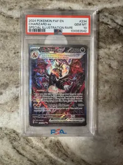 2024 POKEMON PAF EN-PALDEAN FATES SPECIAL ILLUSTRATION RARE CHARIZARD EX PSA 10 - Image 1