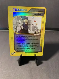 Pokemon TCG Juggler #126/147 Aquapolis Reverse Holo Uncommon VTG WOTC EReader - Image 3