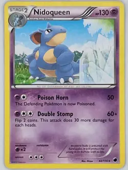 Nidoqueen 42/116 Pokemon - Black and White Plasma Freeze MP - Image 1