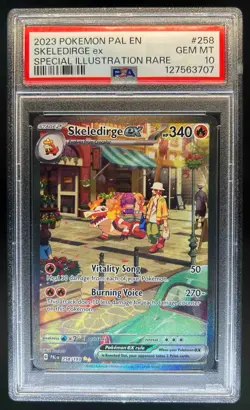 2023 Pokemon SV Skeledirge ex Special Illustration Rare #258/193 PSA 10 - Image 1