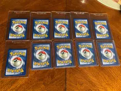 Lot of 10 - Kabuto 1st Edition Fossil 50/62 Pokemon Cards All Near Mint NM - Image 2