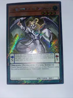 Yugioh! Luster Pendulum, the Dracoslayer (Platinum Secret Rare) 1st Edition - Image 2