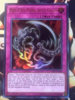 Yugioh: Red-Eyes Fang With Chain - LEDU-EN004 - Ultra Rare - 1st Edition - NM - Image 1