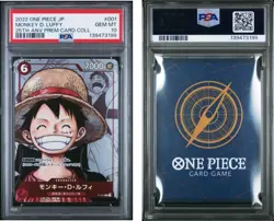2022 ONE PIECE JPN 25TH ANNIVERSARY PREMIUM COLLECTION MONKEY D. LUFFY PSA 10 - Image 1