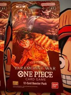 One Piece TCG PARAMOUNT WAR English (OP-02) Sleeved Booster Pack 2 LOT - Image 2