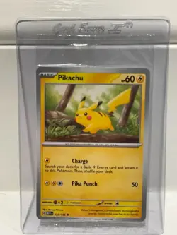 Pikachu 025/165 Pokemon Together 151 Stamped Promo SEALED - Image 1